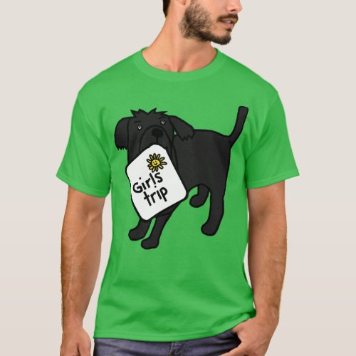 Cute Dog goes on Girls Trip T_Shirt