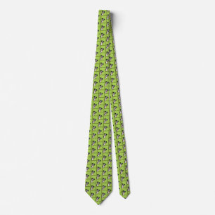 Cute Dog green tie