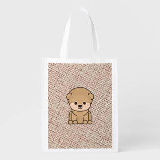 Cute Dog Grocery Bag