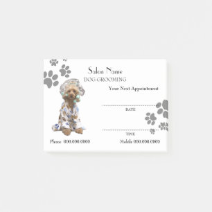 Cute dog grooming Appointment Post-it® Notes
