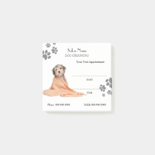 Cute dog grooming Appointment Post-it® Notes