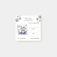 Cute dog grooming Appointment Post-it® Notes