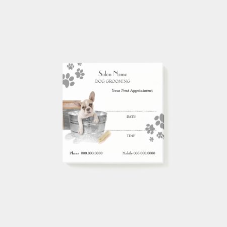 Cute Dog Grooming Appointment Post-it® Notes