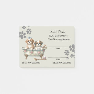 Cute dog grooming Appointment Post-it® Notes
