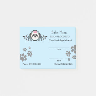 Cute dog grooming Appointment Post-it® Notes