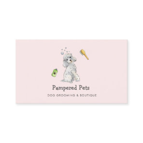 Cute Dog grooming Pet boutique  Business Card