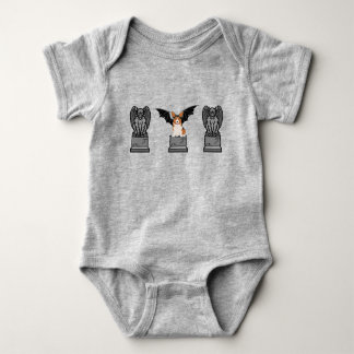 Cute Dog Halloween: Corgi Gargoyle Baby Bodysuit