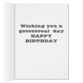 cute dog happy birthday from both of us card (Inside (Right))