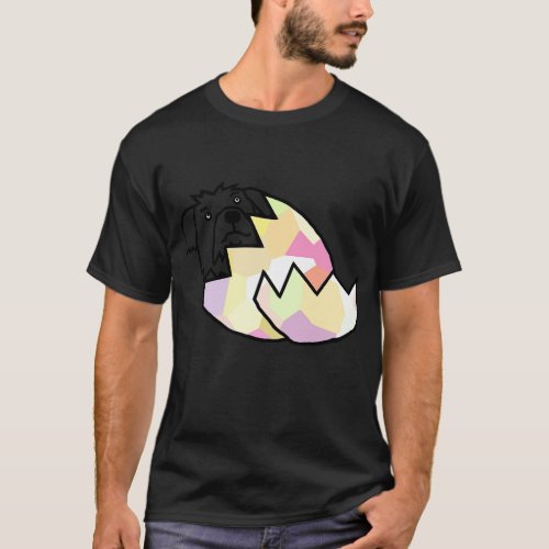 Cute Dog Hatching from Easter Egg T_Shirt