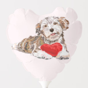 Cute Dog Heart Balloon