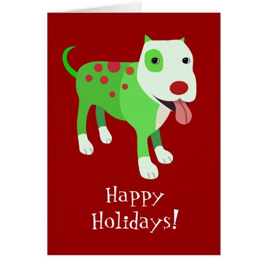 Cute Dog Holiday Card