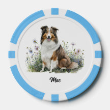 Cute Dog Illustration - Collie