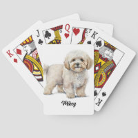 Cute Dog Illustration - Maltipoo