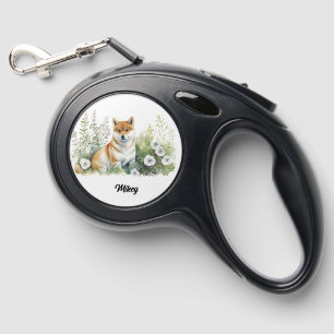 Cute Dog Illustration -Shiba Inu  -  Retractable Pet Leash