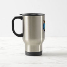 Cute Dog Illustration Stainless Steel Travel Mug