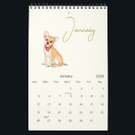 Cute Dog Illustrations Dog Lovers  Calendar<br><div class="desc">Bring a touch of paw-sitive energy to your year with this 2025 calendar! Each month showcases a unique, hand-painted watercolor illustration of a different adorable dog breed. From playful pups to wise old souls, these charming images will brighten your days. Perfect for dog parents, dog lovers, and anyone who appreciates...</div>