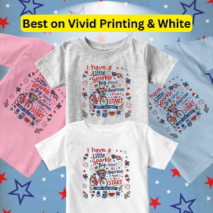 Cute Dog in Bicycle Big Heart All American Toddler T-shirt