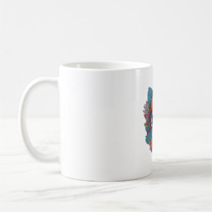 Cute Dog in Flowers Flowers Dog Puppy Floral Coffee Mug