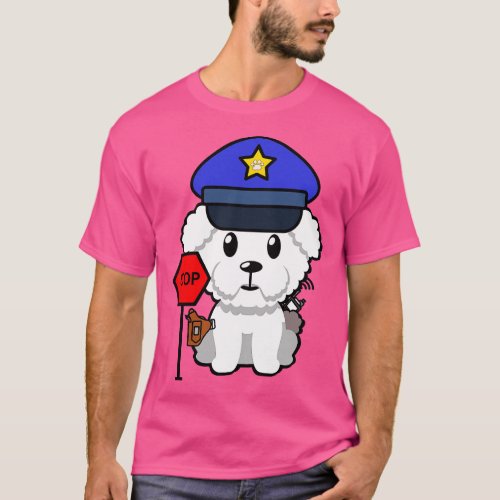 Cute dog is a police T_Shirt