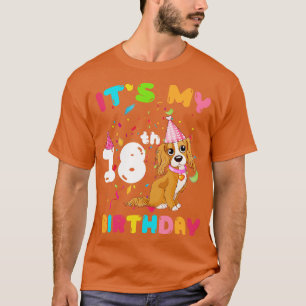 Cute Dog Its My 18th Birthday T-Shirt