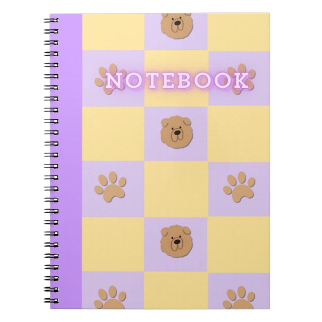 Cute Dog Journal Notebook (Front)
