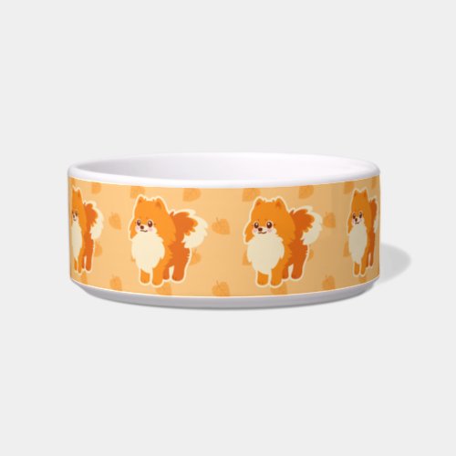 Cute Dog Kawaii Pomeranian Bowl