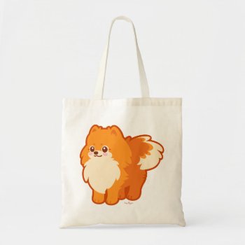 Cute Dog Kawaii Pomeranian Tote Bag by Kaz_Foxsens_Animals at Zazzle