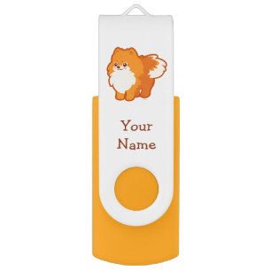 Cute Dog Kawaii Pomeranian USB Flash Drive