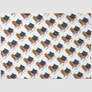 Cute Dog - Let's Go! Yorkshire Terrier (Yorkie) Tissue Paper