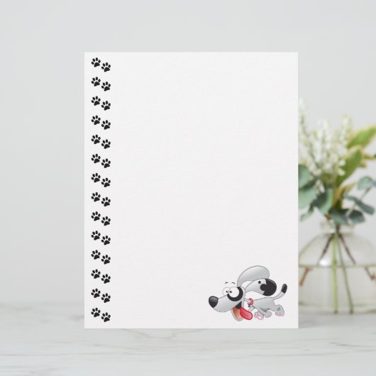 Cute Dog Letterhead (Standing Front)