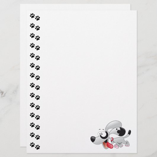 Cute Dog Letterhead (Front/Back)