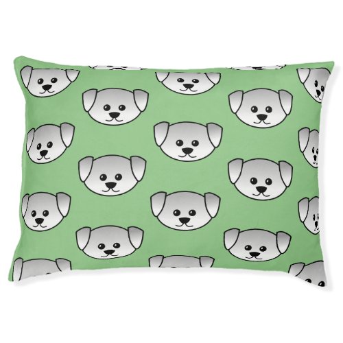 Cute dog light green pet bed