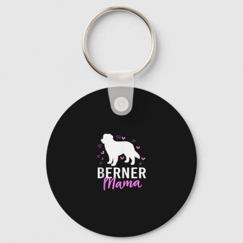 Cute Dog Lover Berner Mama Bernese Dog For Dog Mom Keychain