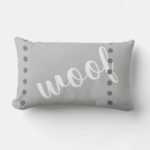 cute dog lovers quote pillow gray and white