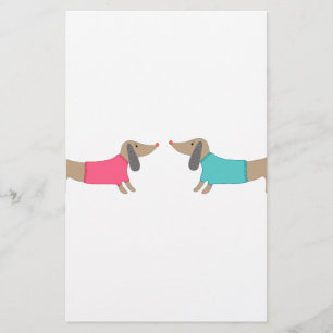 Cute dog lovers stationery