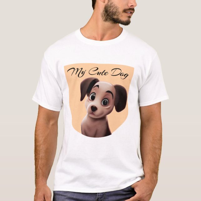 "Cute Dog Lover's T-Shirt" T-Shirt (Front)