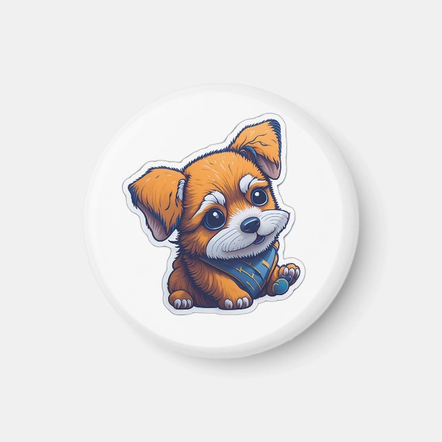 cute dog magnet (Front)