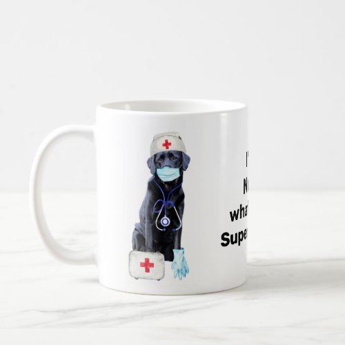 Cute Dog Medical Professional Super Nurse Nursing Coffee Mug