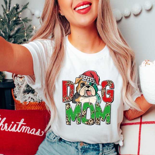 Cute Dog Mom Christmas Women's T-Shirt (Creator Uploaded)