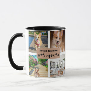 Cute Dog Mom Custom Photo  Mug