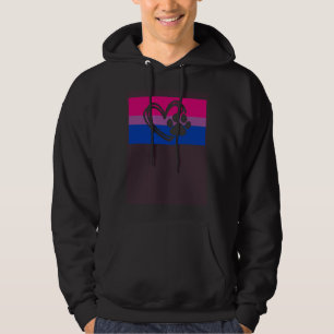 Cute Dog Mom Dad Paw Gay Bisexual Pride Flag Queer Hoodie
