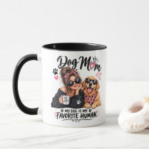Cute Dog Mom Golden Retriever Coffee Lover