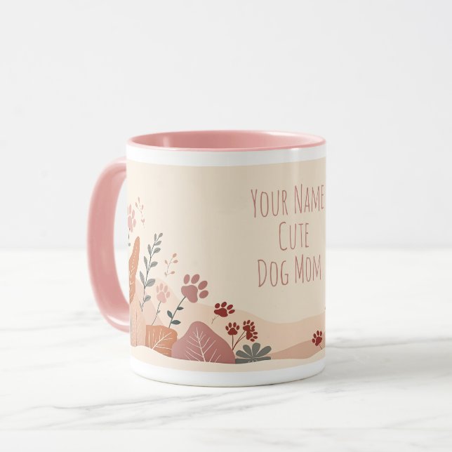 Cute Dog Mom Mug – Pet Lover Gift (Front Left)