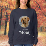 Cute Dog MOM Personalized Retro Pet Photo Sweatshirt<br><div class="desc">Dog Mom ... Surprise your favorite Dog Mom this Mother's Day , Christmas or her birthday with this super cute custom pet photo t-shirt. Customize this dog mom shirt with your dog's favorite photos, and name. This dog mom shirt is a must for dog lovers and dog moms! Great gift...</div>