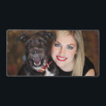 Cute Dog Mom Photo Desk Mat<br><div class="desc">This desk mat features a customizable photo template perfect for showcasing your favorite picture of your pet. A desk accessory for dog lovers. Keep your pet close to your heart everyday.</div>