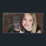 Cute Dog Mom Photo Desk Mat<br><div class="desc">This desk mat features a customizable photo template perfect for showcasing your favorite picture of your pet. A desk accessory for dog lovers. Keep your pet close to your heart everyday.</div>