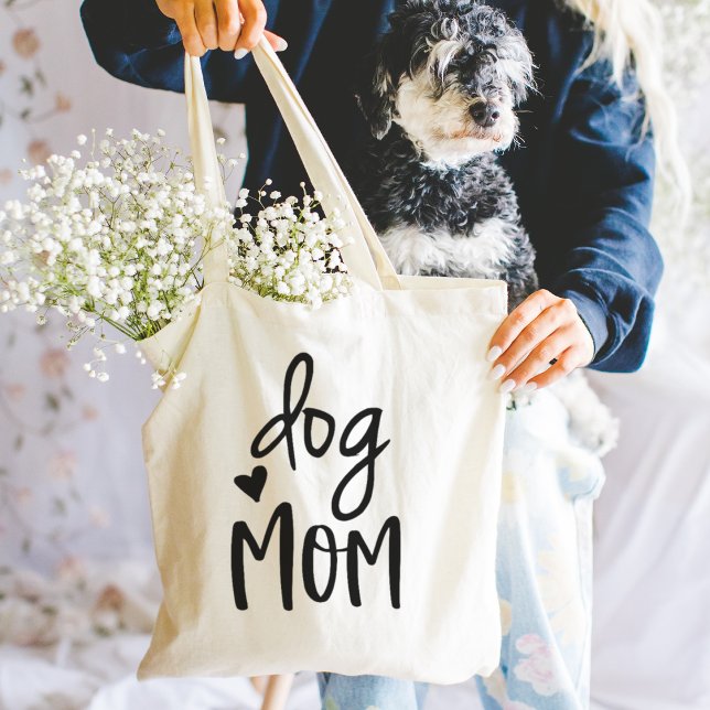 Cute Dog Mom Quote Tote Bag (Creator Uploaded)