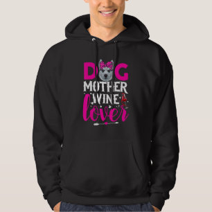 Cute Dog Mother Siberian Husky Dog Mother's Day Hoodie