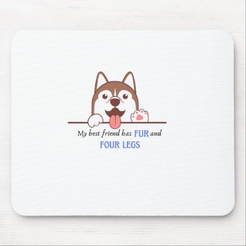 Cute dog Mouse pad