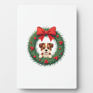 Cute Dog Nose Christmas Wreath Christmas Dog Mom D Plaque